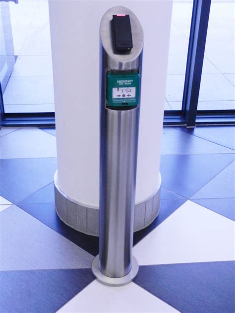 access control card reader pole|Pedestals .